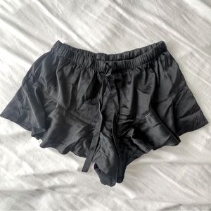 Victoria’s Secret Black Silky Pajama Shorts [Sz. S/P]